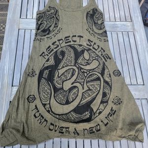 Racerback Tank Dress Boho A line
